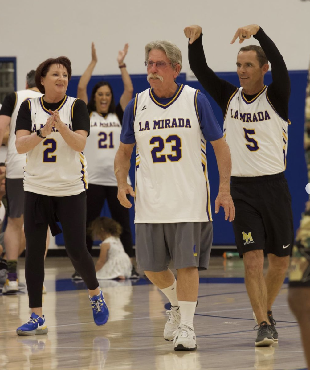 Michelle Lazalde, Kim Brooks and Jimmy Zurn participated in the LMHS staff vs. Power 106 DJs Basketball game in April.