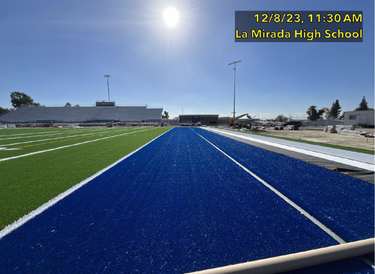 Turf installation begins on field at Goodman Stadium