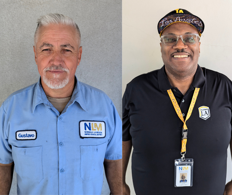 Gus Sanchez and Eric Crowell voted August Employees of the Month