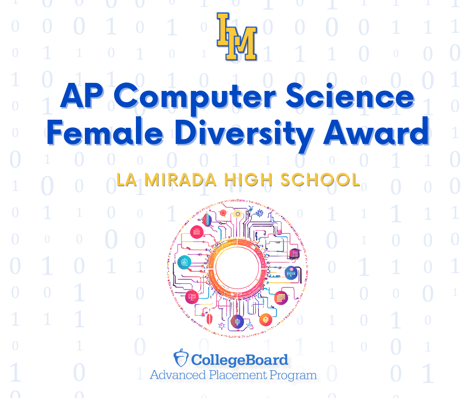 La Mirada High School recognized with the The College Board AP Computer Science Female Diversity Award